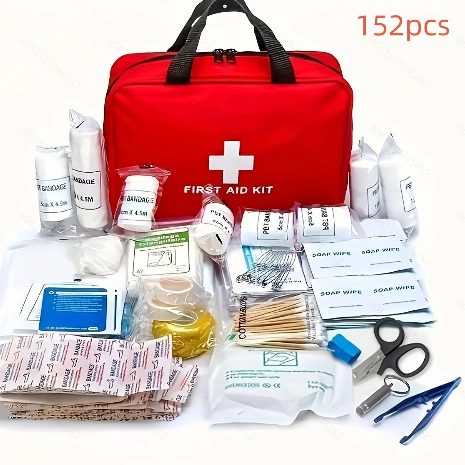 Portable Emergency First Aid Bag Kit – Household, Travel & Outdoor Survival