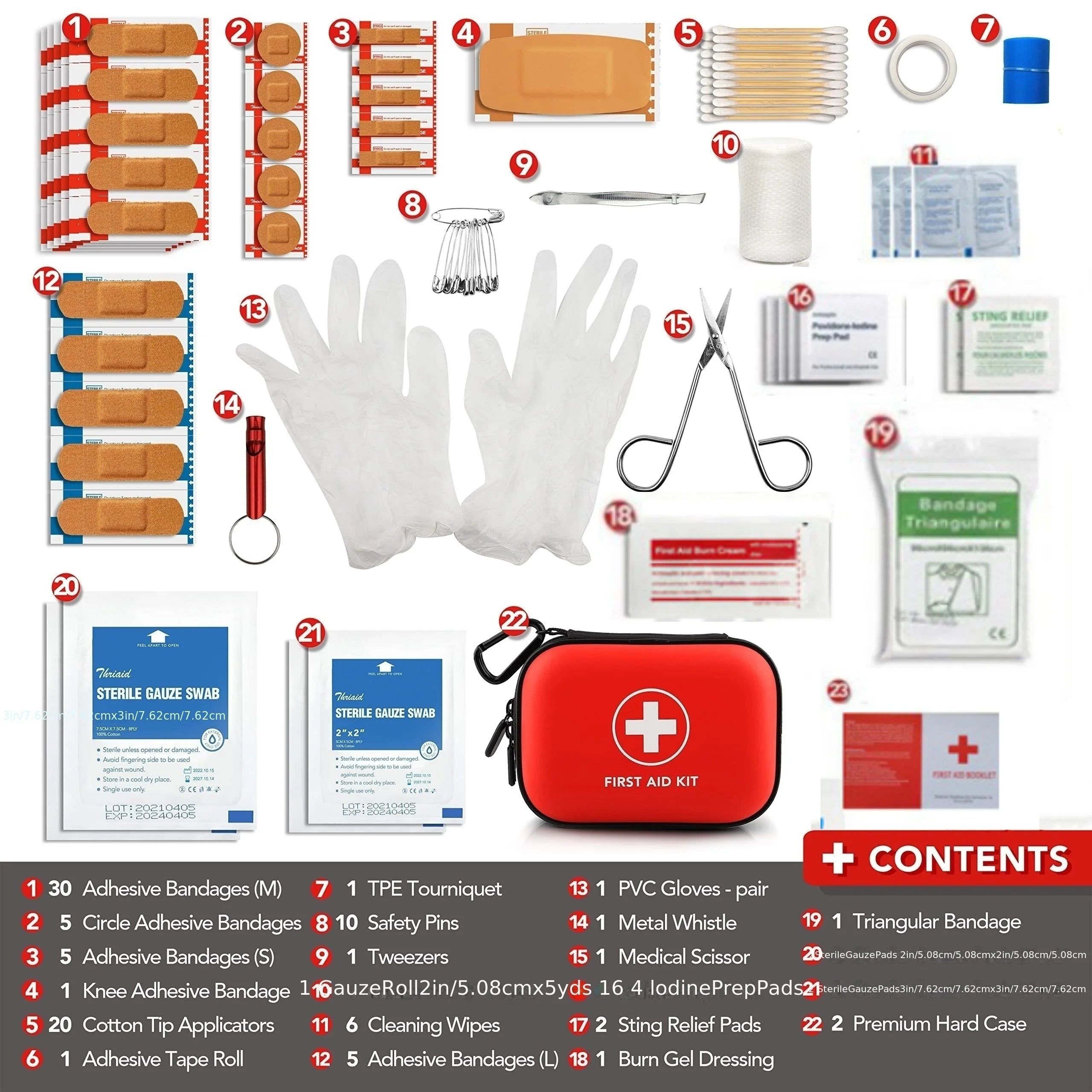 Portable Emergency First Aid Bag Kit – Household, Travel & Outdoor Survival