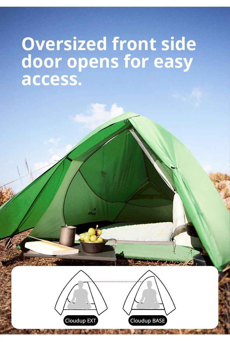 Naturehike Cloud Up 2-Person Ultralight Tent – Waterproof Camping & Hiking