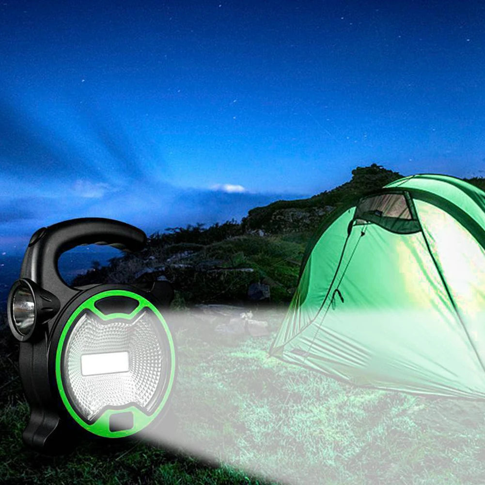 Portable LED COB Lantern – Waterproof Spotlight & Work Light