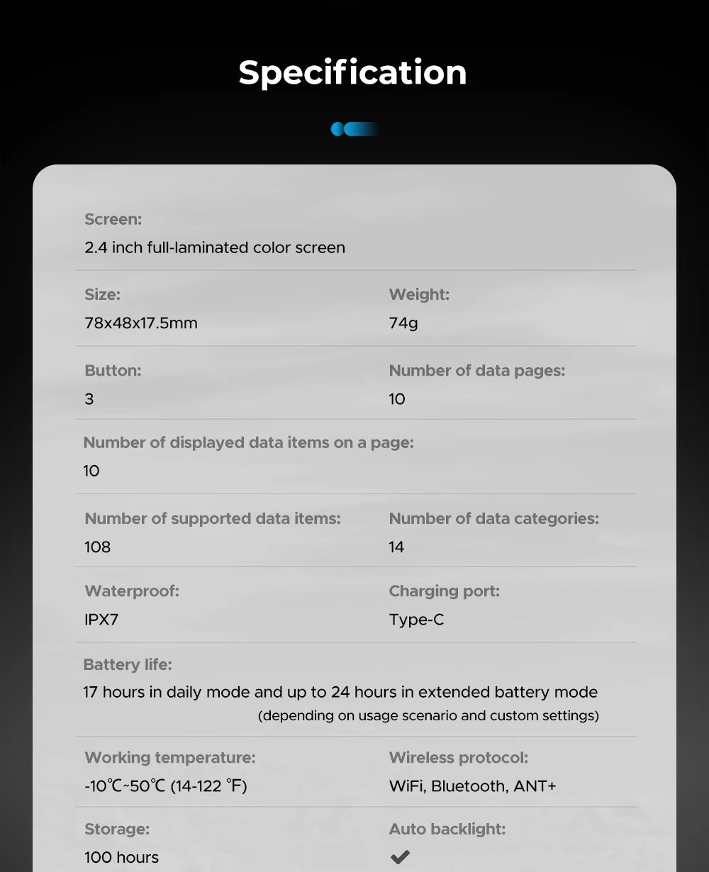 GEOID CC600 Bike Computer – Smart GPS Speedometer with Wireless Navigation