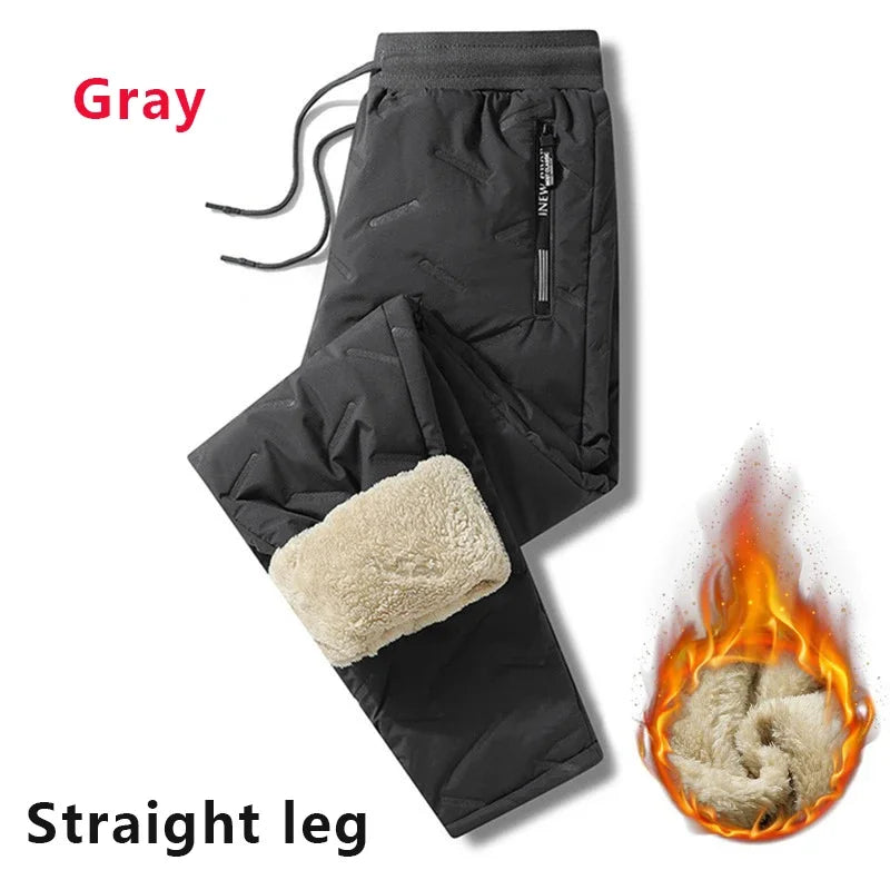 Men’s Thermal Fleece Sweatpants – Waterproof, Windproof, Plush Warm