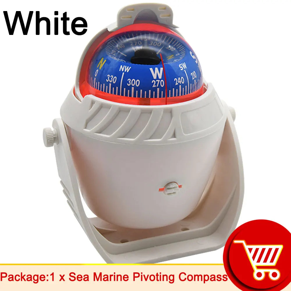 Waterproof Marine Compass – LED Night Light Nautical Navigation