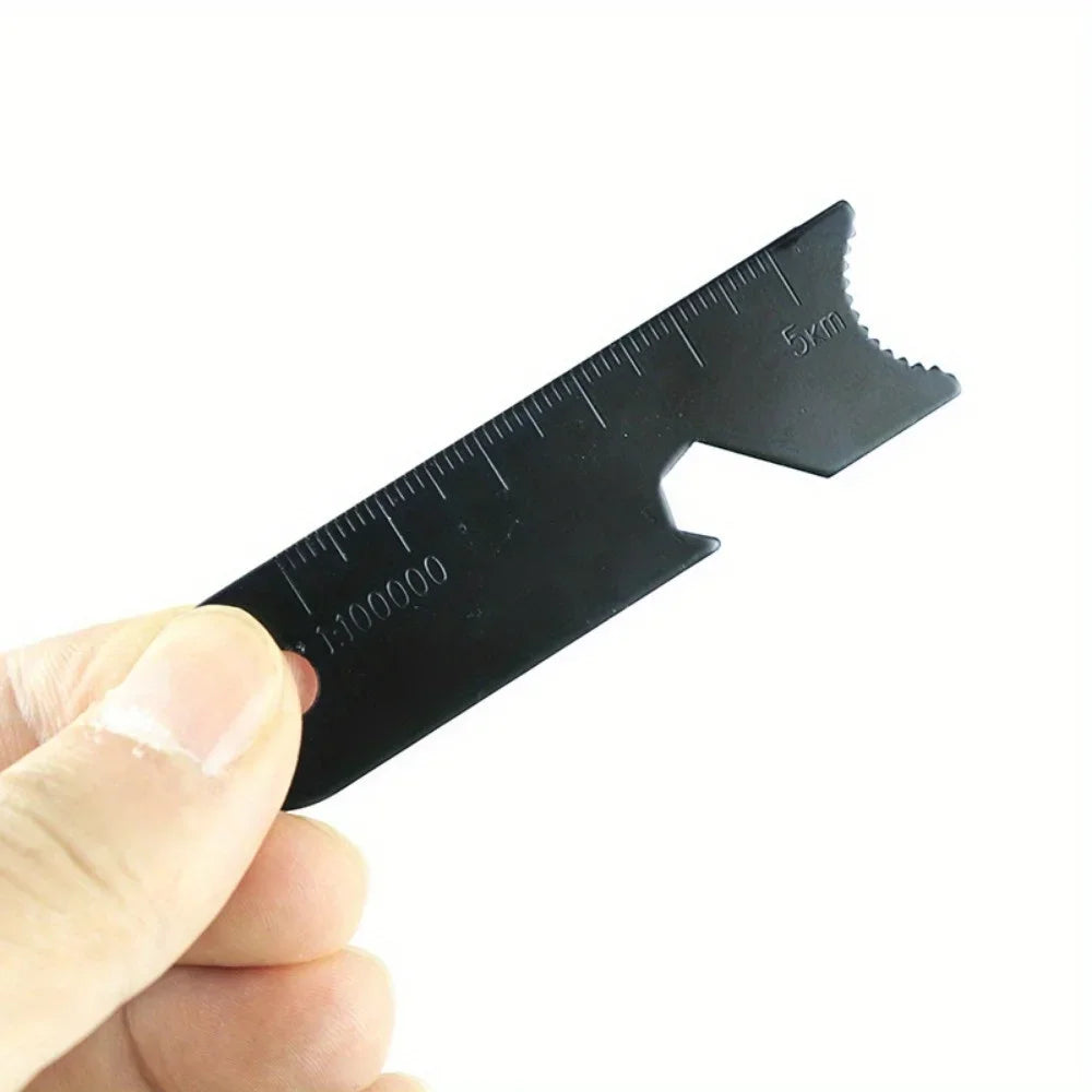 2-in-1 Survival Multitool – Stainless Steel Bottle Opener & Ruler