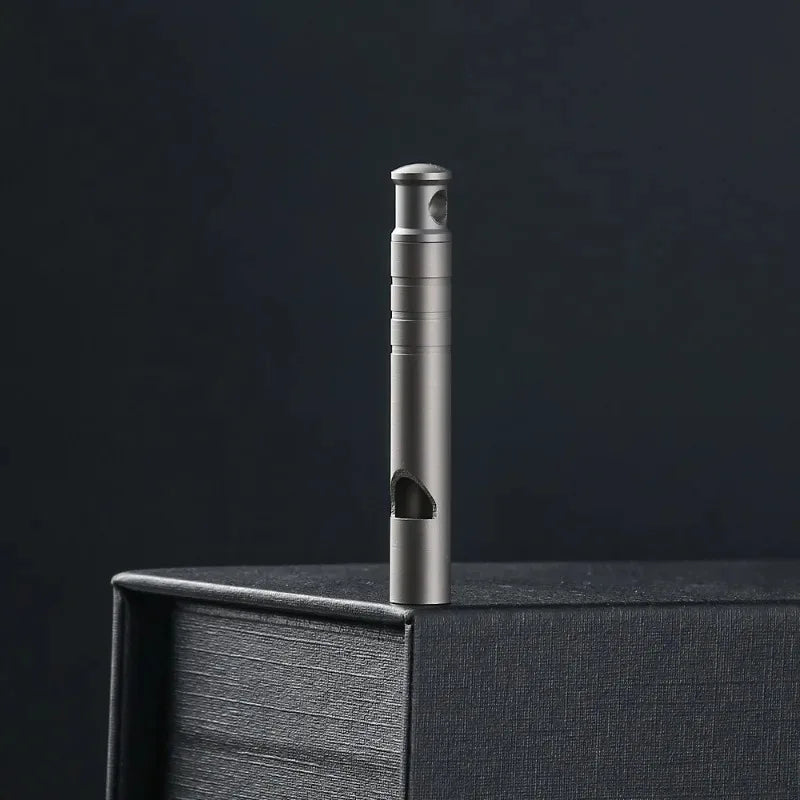 Titanium Emergency Whistle – Ultralight Survival Camping & Hiking Whistle