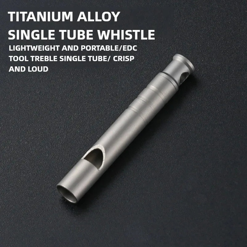 Titanium Emergency Whistle – Ultralight Survival Camping & Hiking Whistle