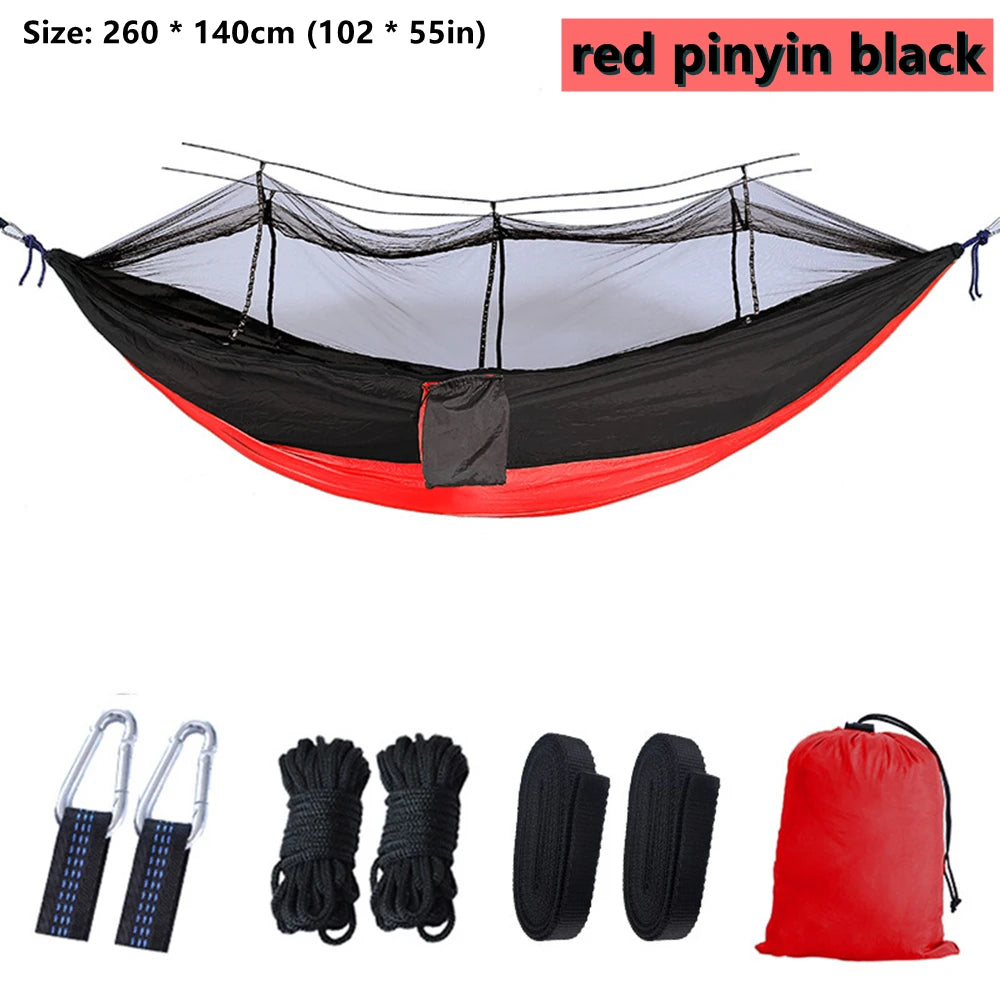 Portable Double Mosquito Net Hammock – Outdoor Camping & Travel