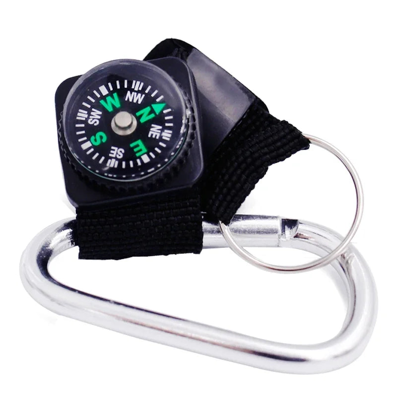 Mini Keychain Compass – Multifunction Outdoor Survival Thermomete