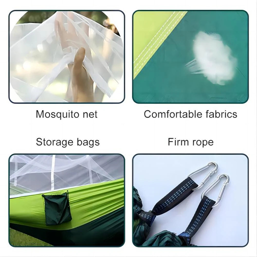 Portable Double Mosquito Net Hammock – Outdoor Camping & Travel