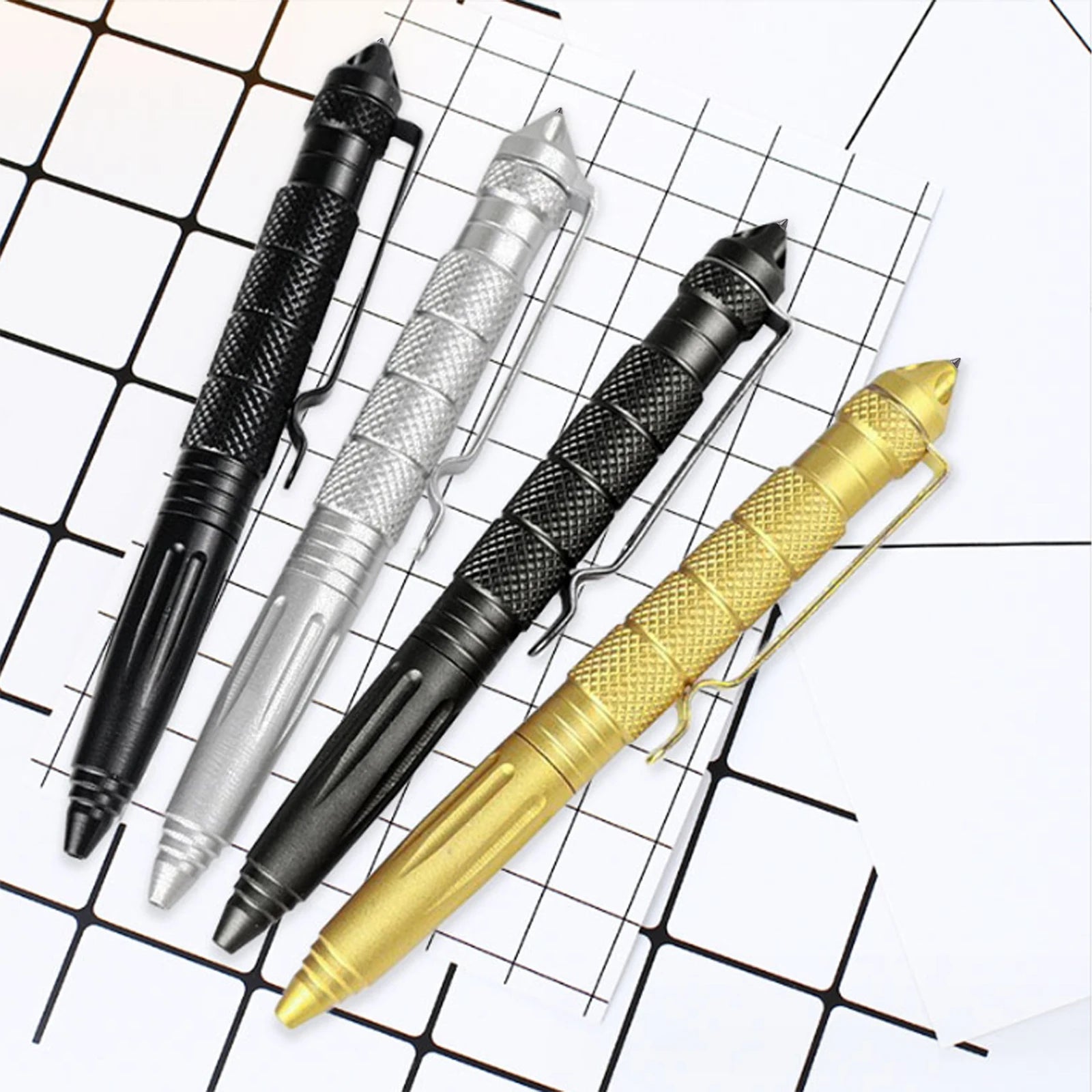 Multi-Functional Tactical Pen – Steel Self-Defense & Survival Tool