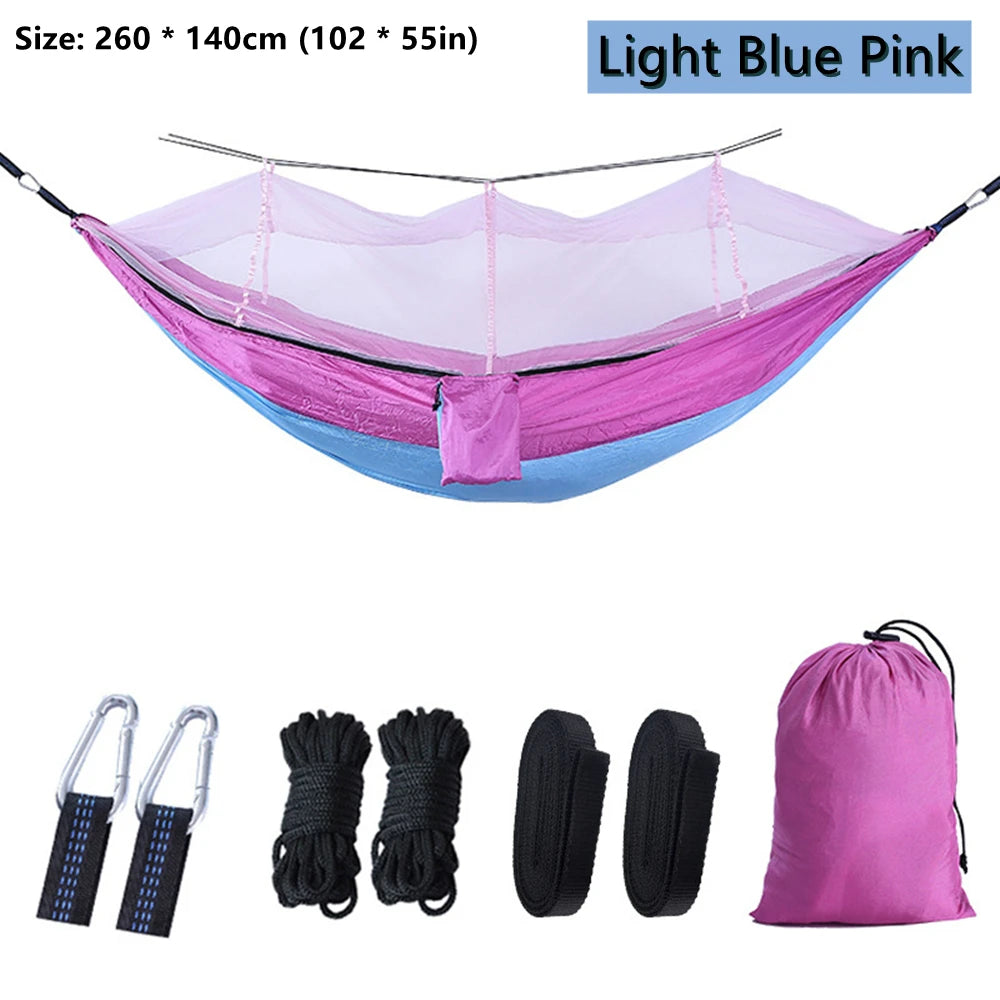 Portable Double Mosquito Net Hammock – Outdoor Camping & Travel