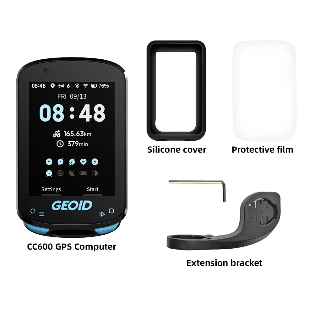 GEOID CC600 Bike Computer – Smart GPS Speedometer with Wireless Navigation