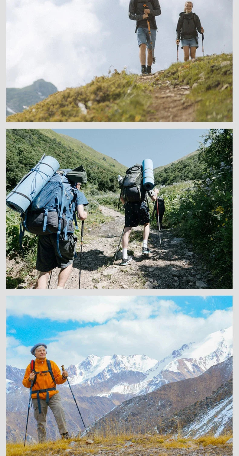 2PCS Ultralight Trekking Poles – Adjustable Walking Sticks with Quick Lock