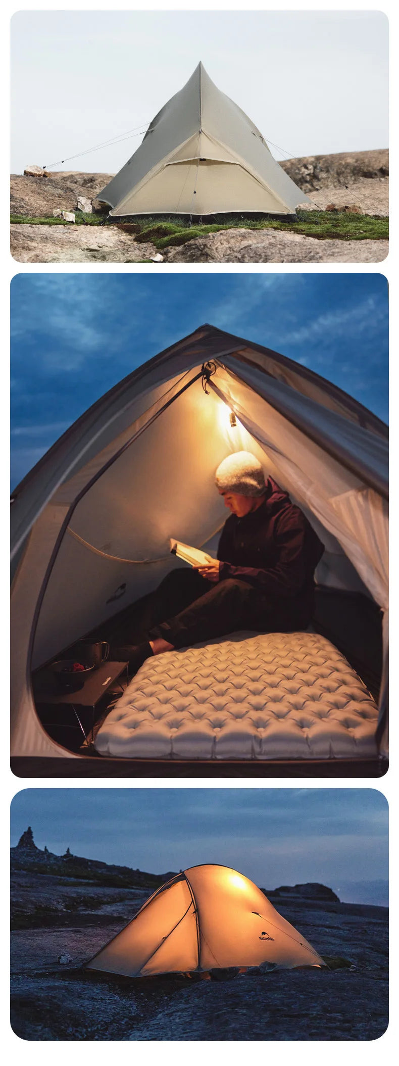 Naturehike Cloud Up 2-Person Ultralight Tent – Waterproof Camping & Hiking