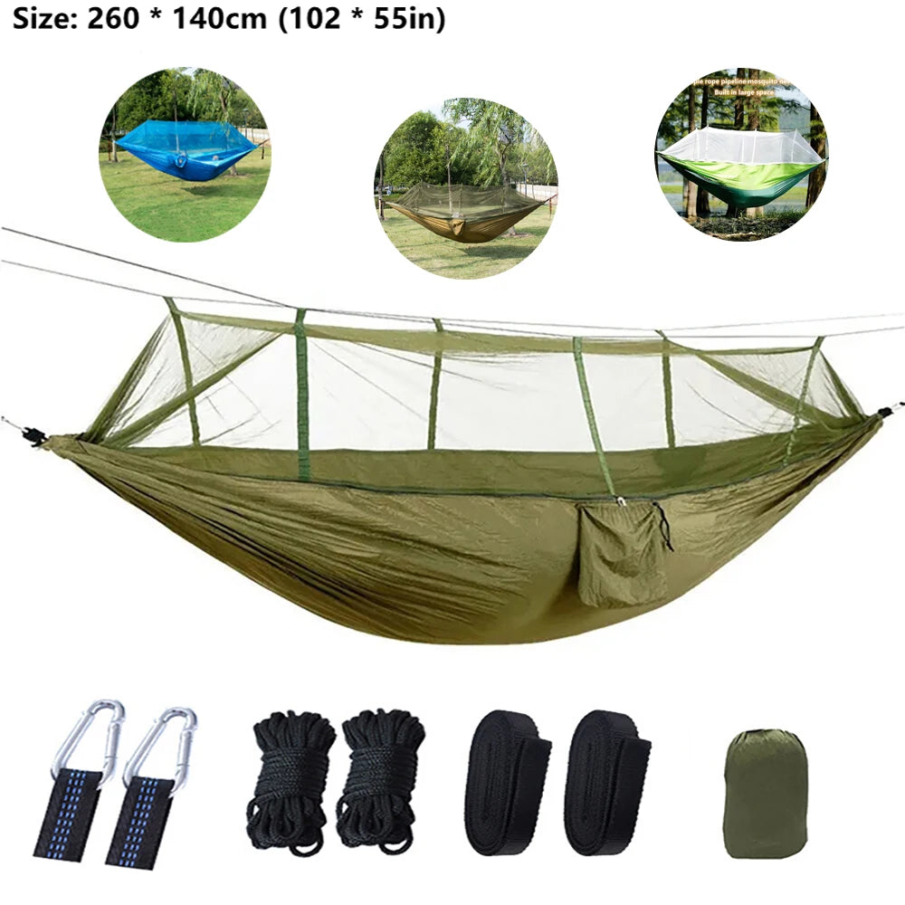 Portable Double Mosquito Net Hammock – Outdoor Camping & Travel