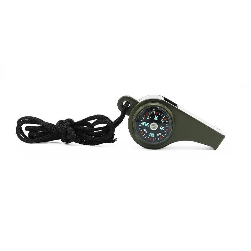 3-in-1 Survival Whistle – Compass & Thermometer for Outdoor Activities