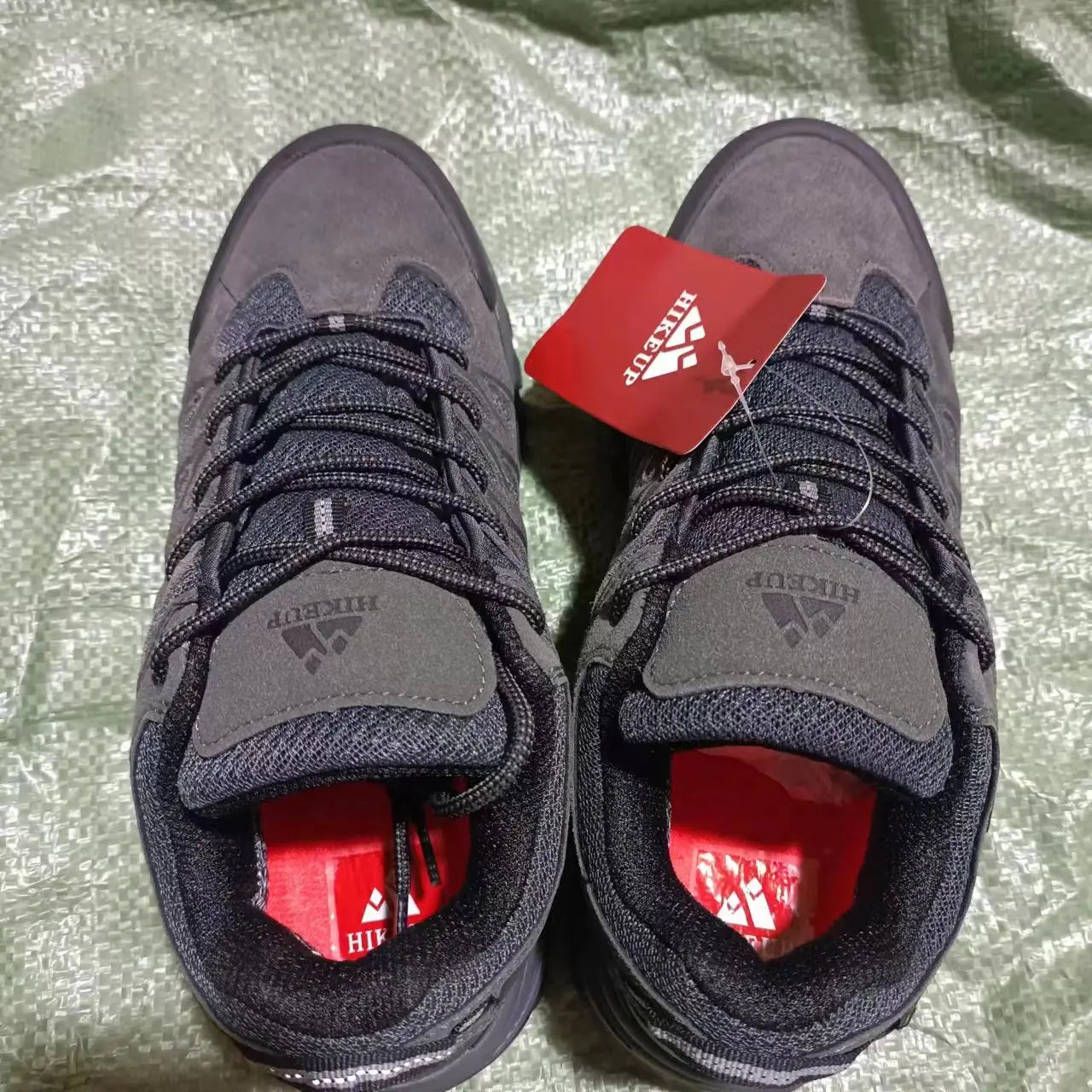 HIKEUP Men’s Hiking Shoes – Breathable Lace-Up Trekking Sneakers