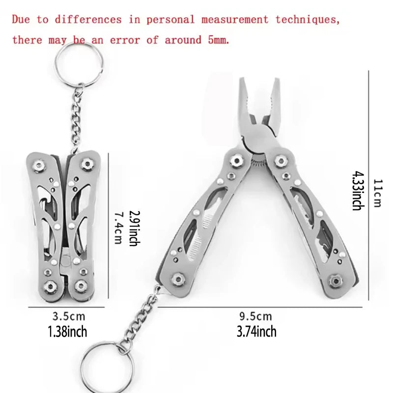 Tactical Folding Multitool – Mini Portable Pliers & Pocket Knife
