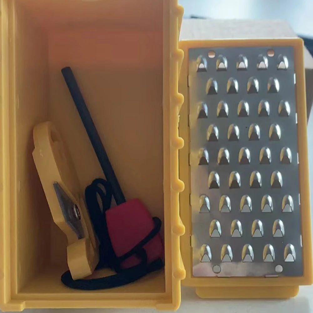 Portable Stainless Steel Tinder Maker with Fire Starter