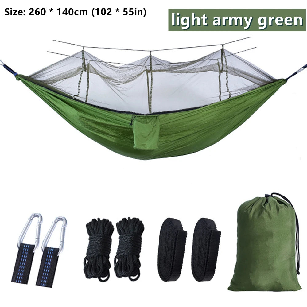 Portable Double Mosquito Net Hammock – Outdoor Camping & Travel