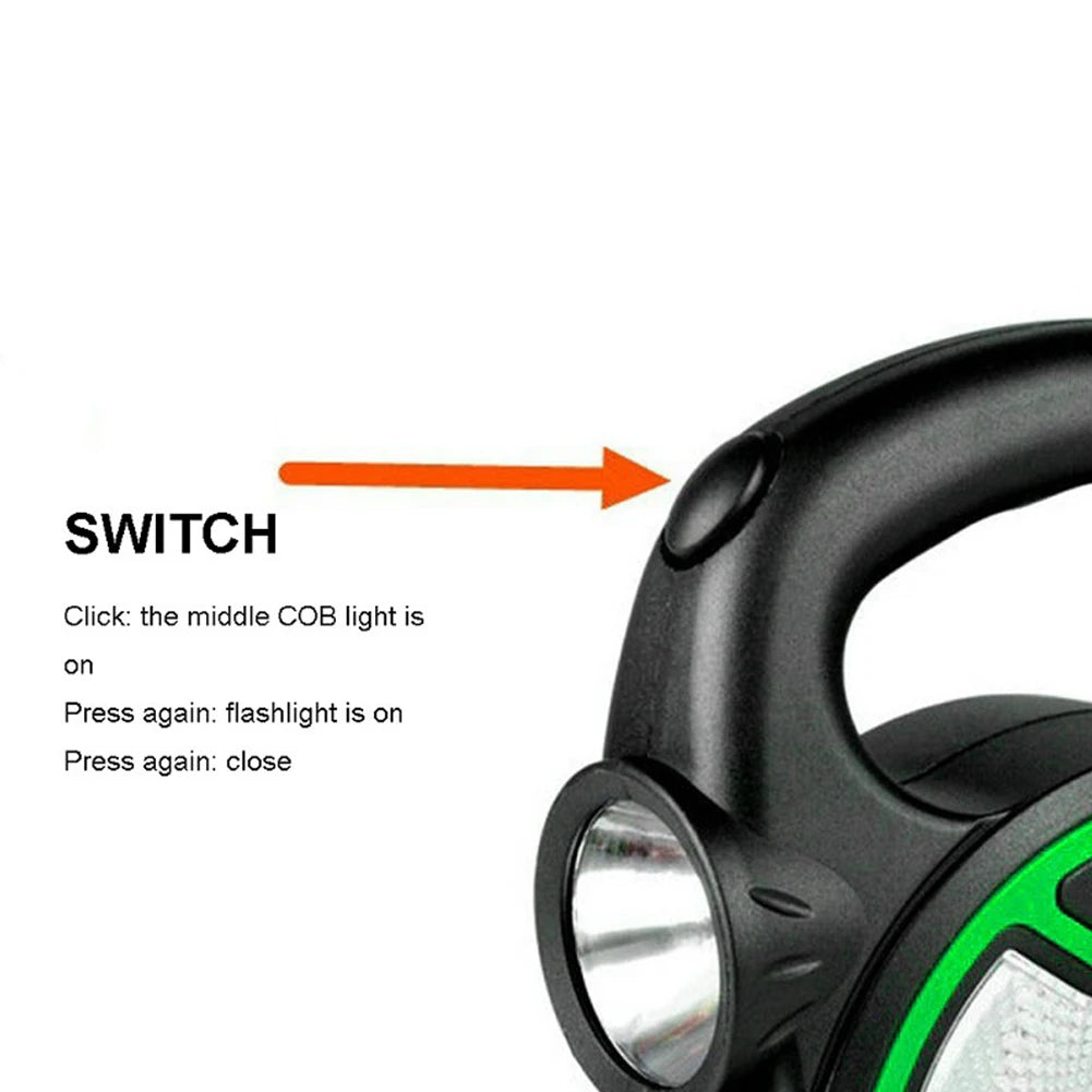 Portable LED COB Lantern – Waterproof Spotlight & Work Light