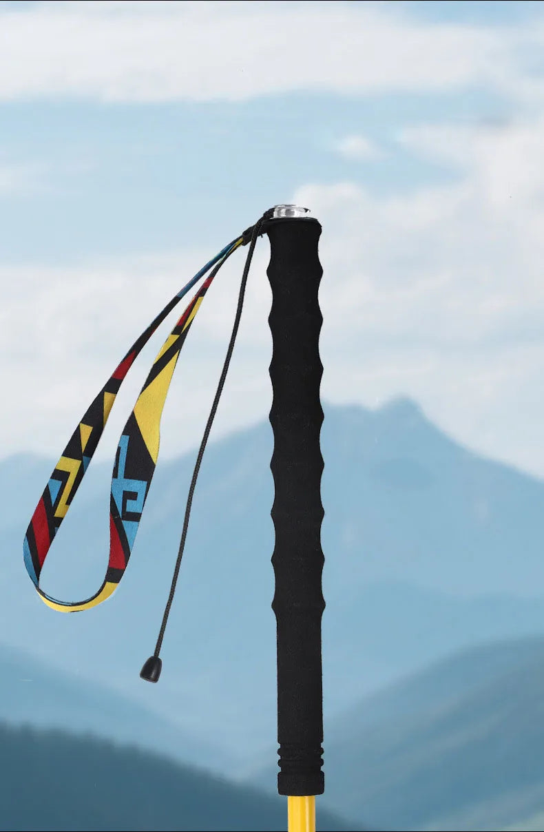 3K Carbon Fiber Folding Trekking Poles – Lightweight Hiking & Mountaineering Sticks