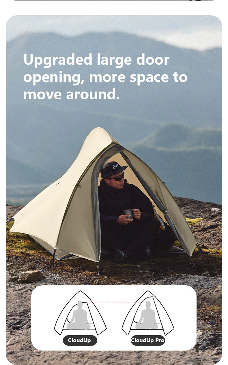 Naturehike Cloud Up 2-Person Ultralight Tent – Waterproof Camping & Hiking