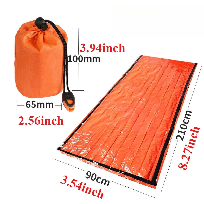 EDC Outdoor Thermal Survival Sack – Waterproof Emergency First Aid Kit