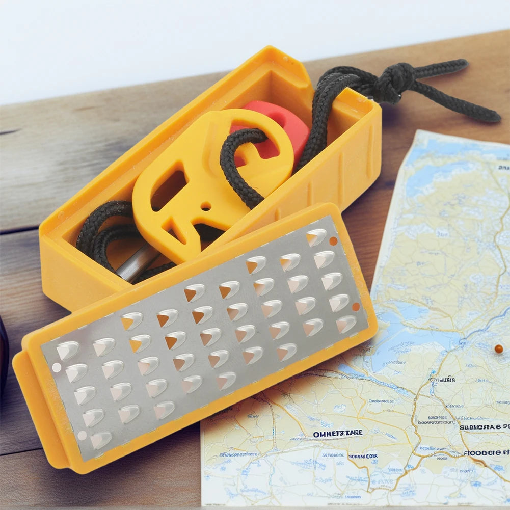 Portable Stainless Steel Tinder Maker with Fire Starter