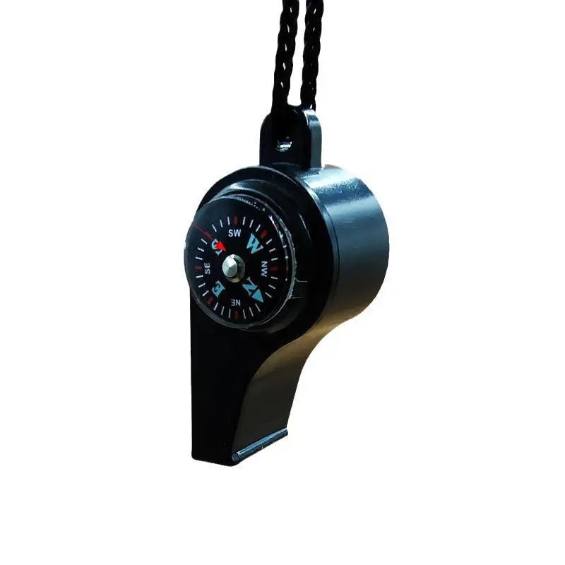3-in-1 Survival Whistle – Compass & Thermometer for Outdoor Activities
