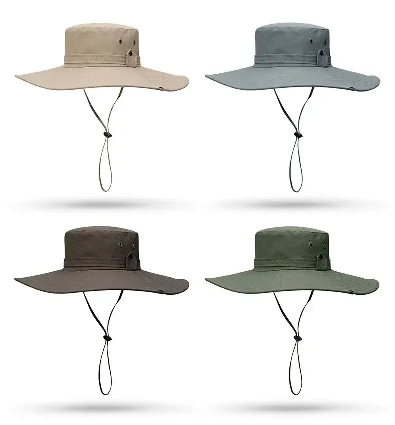 Men’s Sun Protection Fishing Hat – Breathable Anti-UV Camping & Hiking Cap