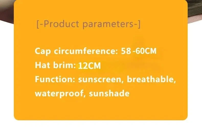 Men’s Sun Protection Fishing Hat – Breathable Anti-UV Camping & Hiking Cap