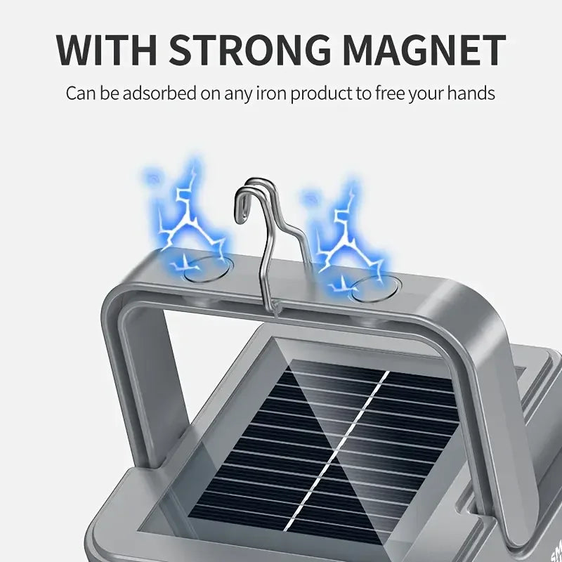 Ultra-Bright Solar Camping Lantern – 3 Modes & Power Supply