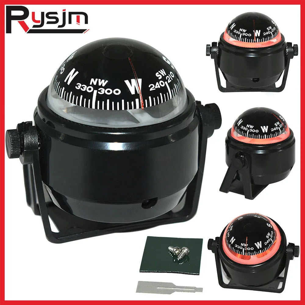 HD Waterproof Marine Compass – Multi-Purpose LED Digital Navigation Mount