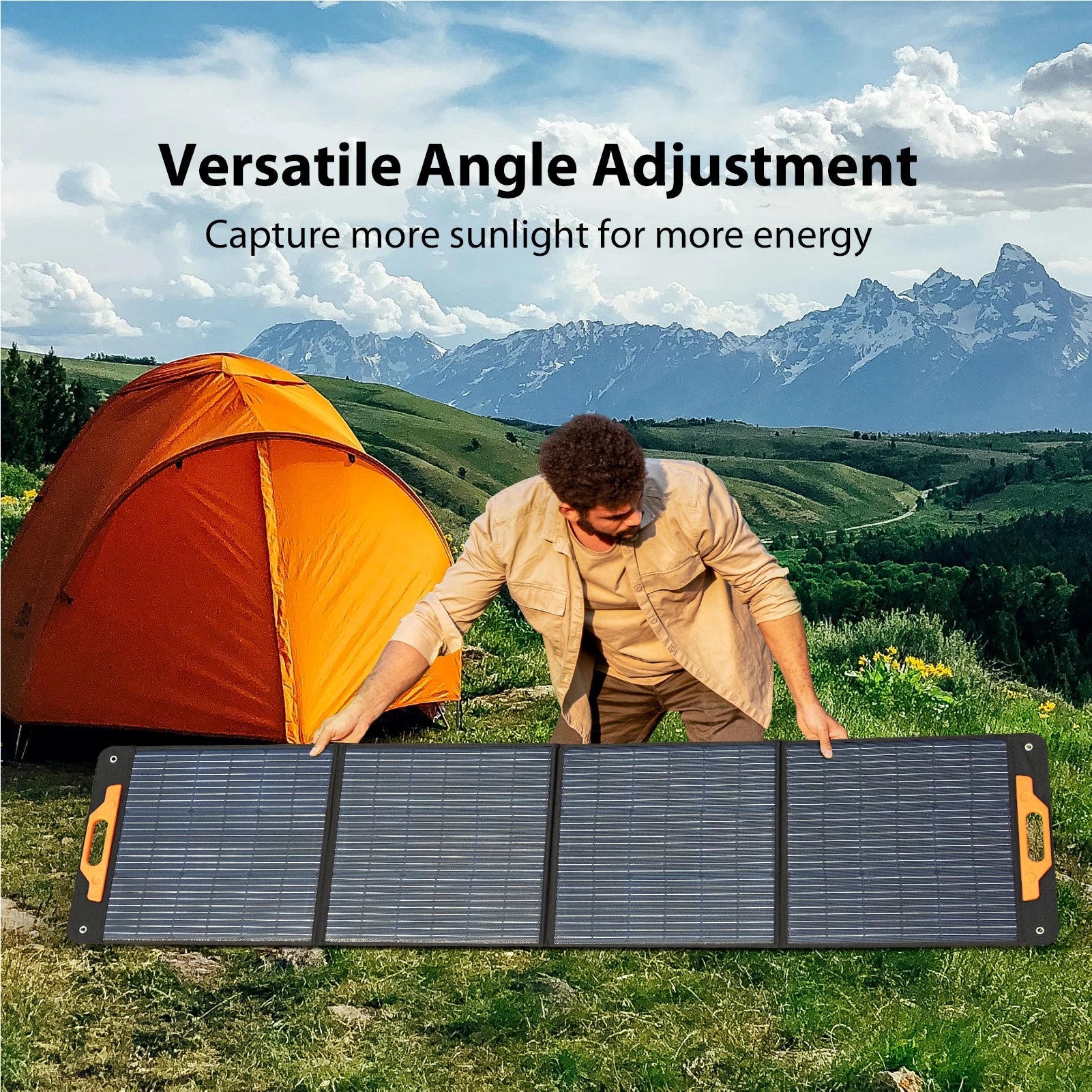 Oscal PM200 200W Foldable Solar Panel – 23% Efficient, Portable & Waterproof