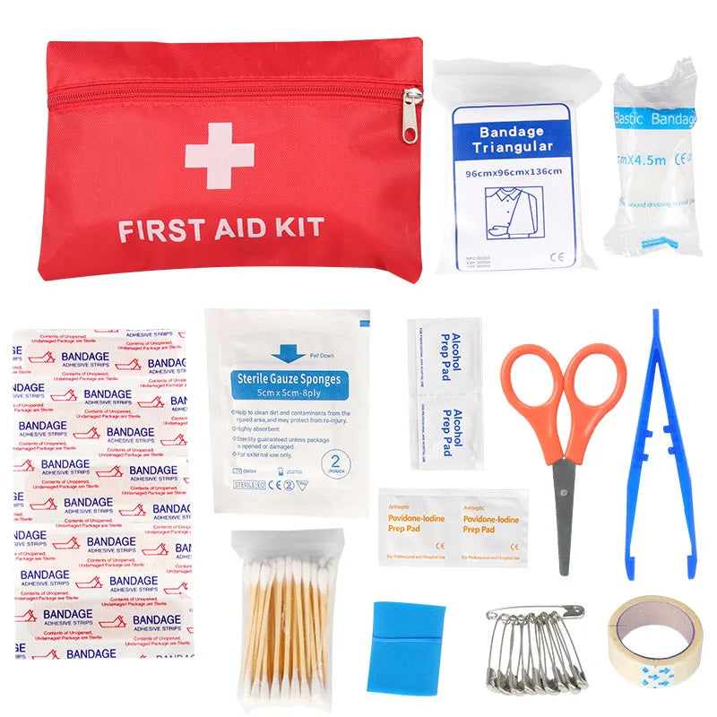 Portable Emergency First Aid Bag Kit – Household, Travel & Outdoor Survival
