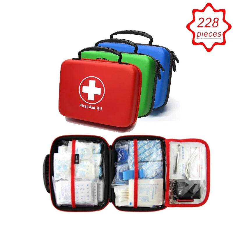 Portable Emergency First Aid Bag Kit – Household, Travel & Outdoor Survival