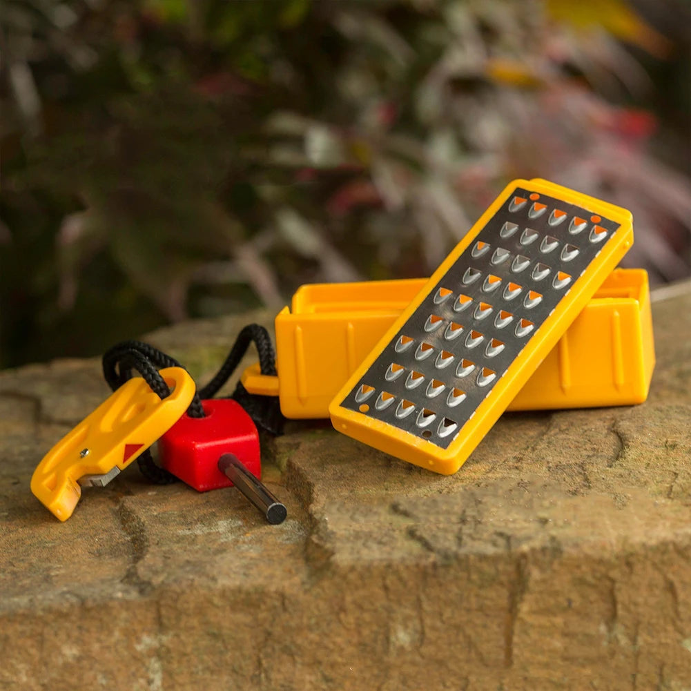 Portable Stainless Steel Tinder Maker with Fire Starter