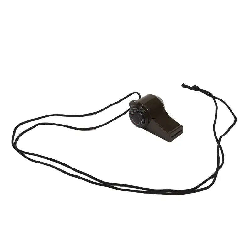 3-in-1 Survival Whistle – Compass & Thermometer for Outdoor Activities