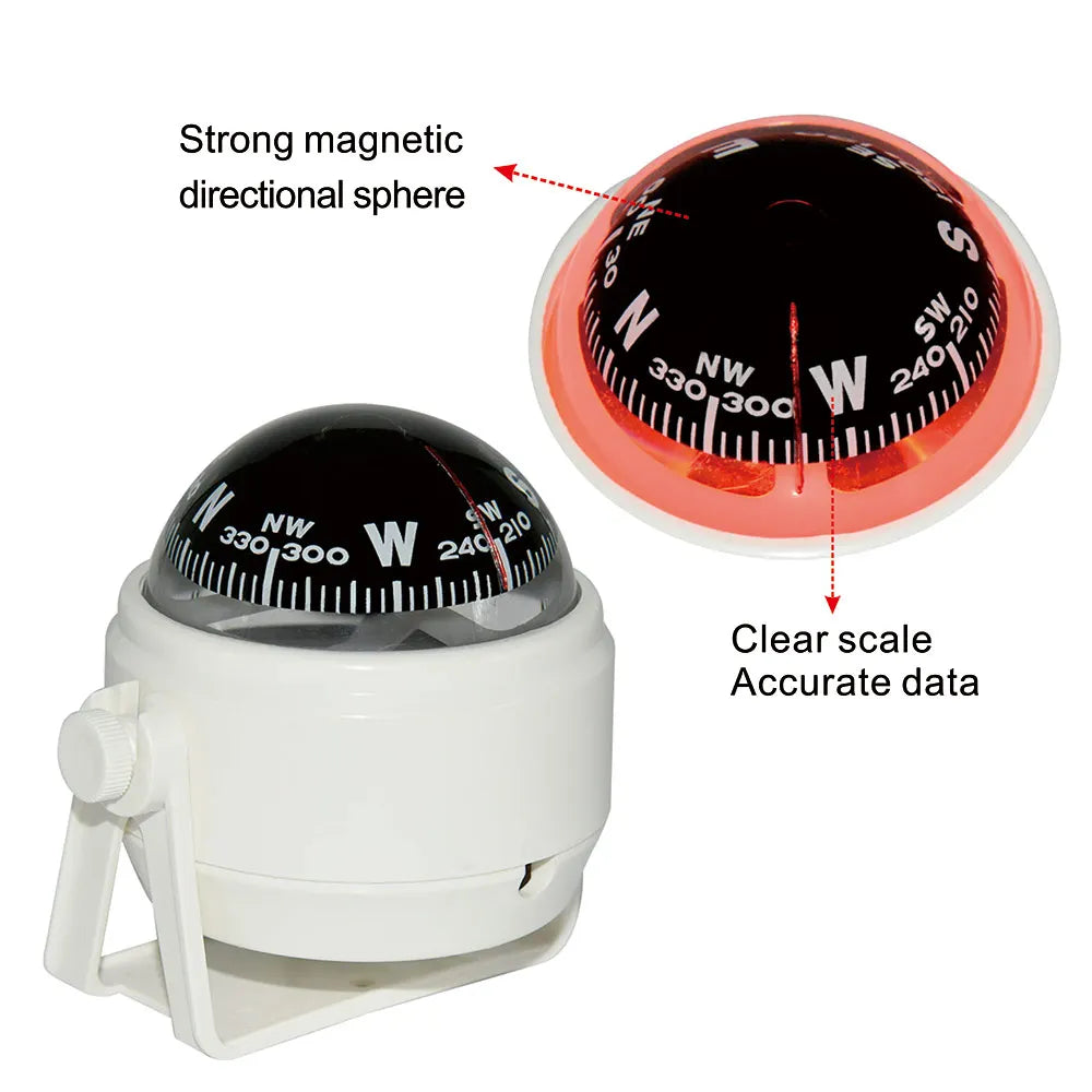 HD Waterproof Marine Compass – Multi-Purpose LED Digital Navigation Mount