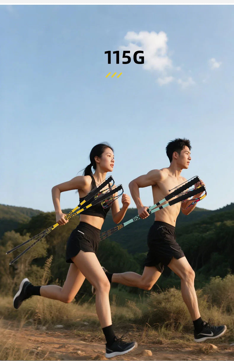 3K Carbon Fiber Folding Trekking Poles – Lightweight Hiking & Mountaineering Sticks